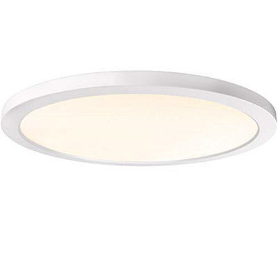 Luxrite Slim Led Flush Mount Ceiling Light 12 Inch White 22w