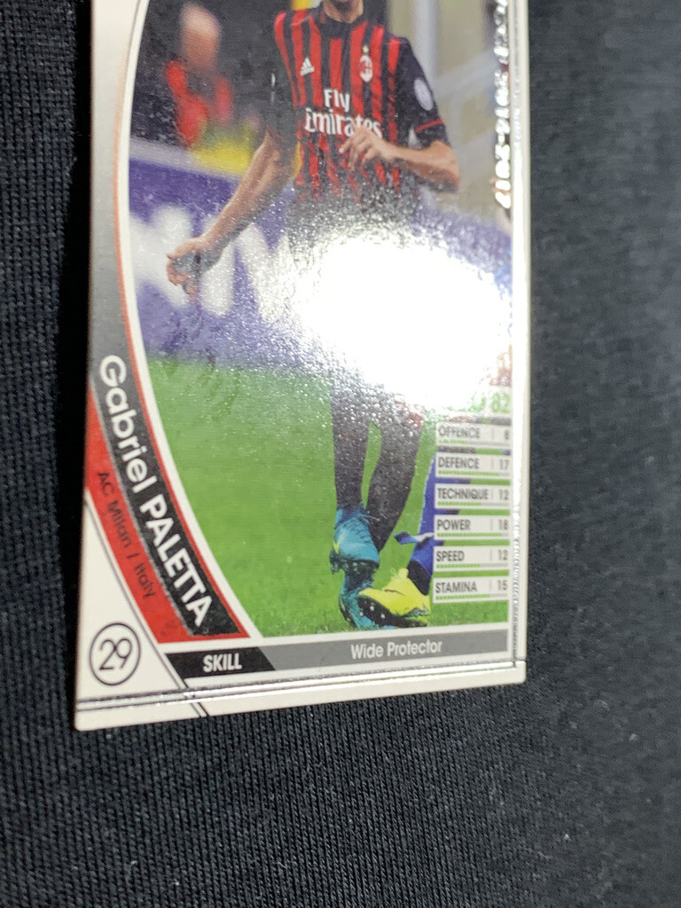 Gabriel Paletta WCCF PANINI soccer card made in Japan sports Fight