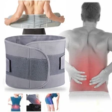Back Lumbar Support Belt Waist Orthopedic Brace Spine Decompression Pain Relief