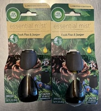 Air Wick Essential Mist Fragrance Refills FRESH PINE & JUNIPER 2 PACK