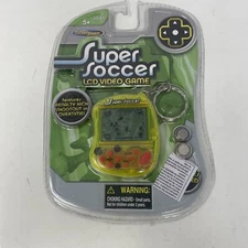 Techno Source Super Soccer Keychain Video Game Key Chain Yellow Clear