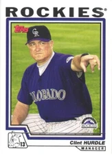 2004 Topps #276 Clint Hurdle  Colorado Rockies Manager Card