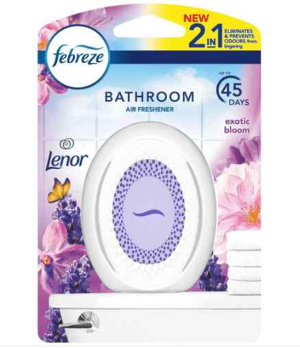 FEBREZE BATHROOM Air Freshener 2 in 1 Small Spaces 7.5ml Pod CHOOSE ...