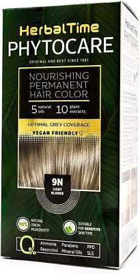 Permanente Haarfarbe lichtblond 90% natürlich ammoniakfrei mineralölfrei VEGAN 