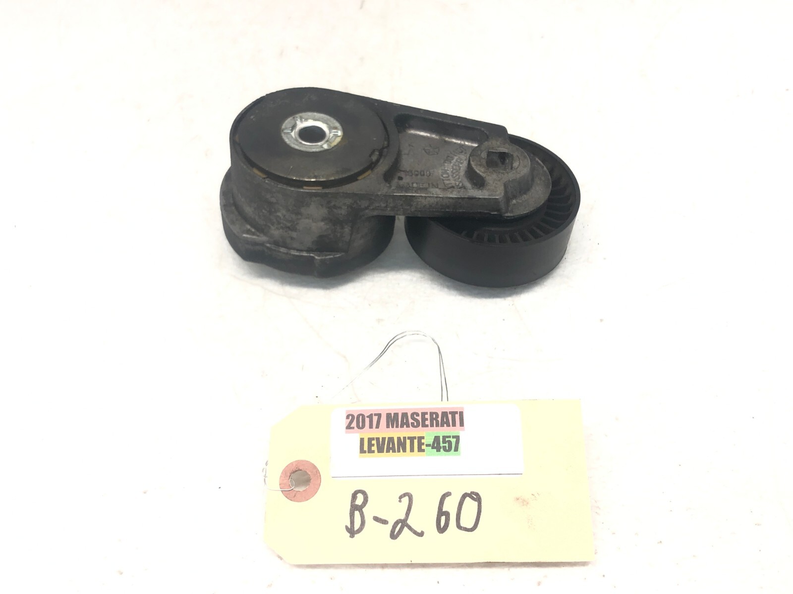 2017-2020 MASERATI LEVANTE 3.0L ENGINE MOTOR DRIVE BELT TENSIONER W/ PULLEY OEM