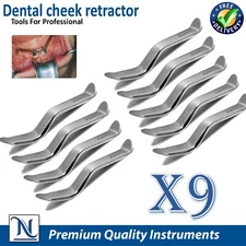 9 Pcs Minnesota Cheek Retractor Set – Dental Mouth Opener and Lip Holder
