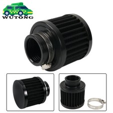 Black 35mm Inlet Air Filter Universal Cold Air Intake Filter High Flow Breather