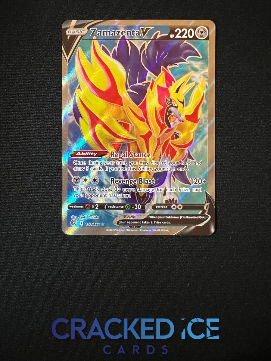 Zamazenta V 163/172 - Brilliant Stars - Ultra Rare Pokemon Card - Full Art