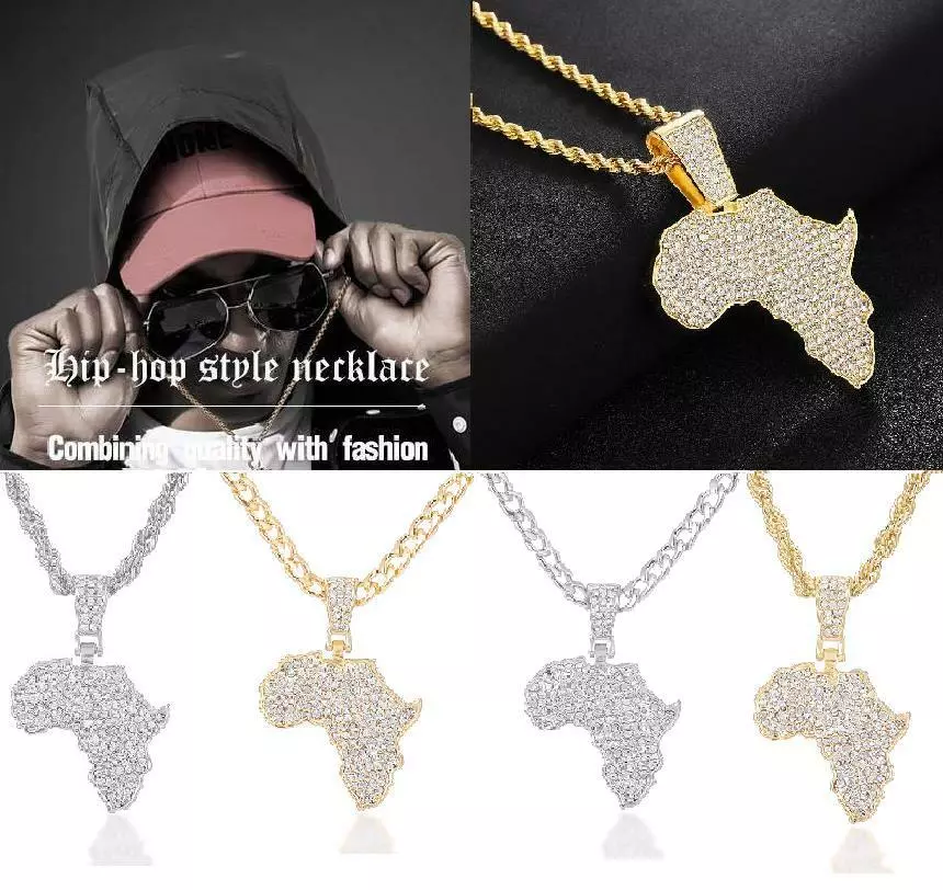Iced out shop africa pendant