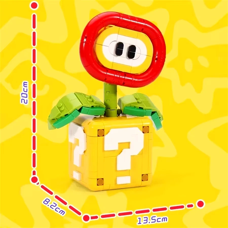 MOC LEGO Super Mario Fire Flower Powerup 349 piezas Juego de ladrillos de construcción sin usar, en caja - ¡SIN CAJA! Foto 3 de 3