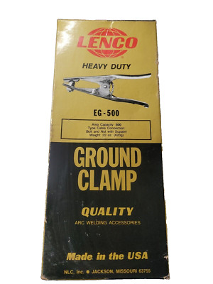 LENCO WELDING GROUND CLAMP EG-500 NOS