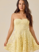 Altar’d State Karry Strapless Floral Dress, All Size