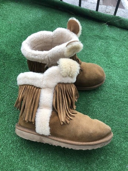 Women UGG Boots Brown Suede 37 #O0EG