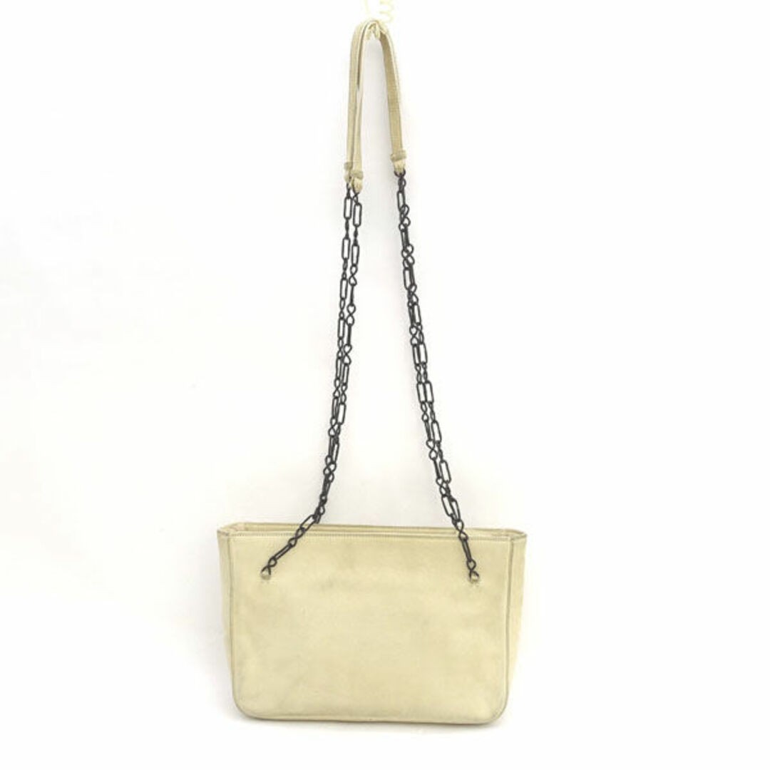 PRADA Chain Shoulder Bag Suede Beige B7345 Bag Back BAG Bag Brand Used 099001483 thumbnail 2