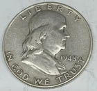 # C538   FRANKLIN  HALF DOLLAR  COIN,   1948-D