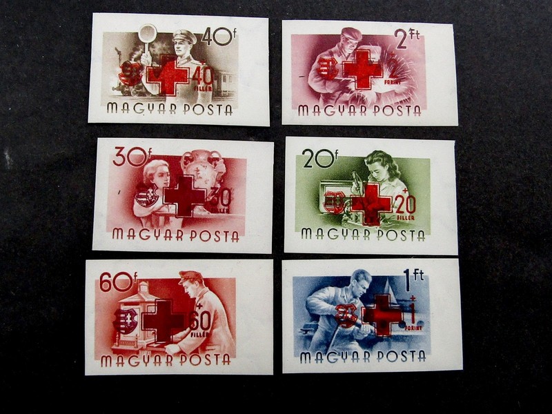 nystamps Hungary Stamp # B211//B216 Mint OG H €150 L10y550