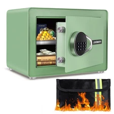 Safe for Home, Small Safe with Fireproof Bag, Removable Shelf, 1.0 Cubic Feet...