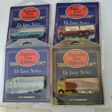 EFE Deluxe series AEC Mammoth vintage diecast trucks x4 unused in boxes 1:76 #2