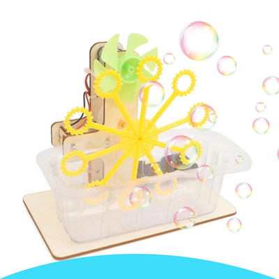 MINT Spielzeug Zum Selbermachen Seifenblasenmaschine Zusammenbauen Modell Material Kits Schüler Pädagogik