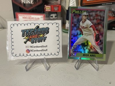 2025 Topps Update Series 1990 Topps Baseball Mick Abel #U90-25 Rainbow Foil (RC)