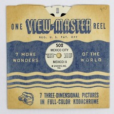 Vintage ViewMaster Reel 502 Mexico City II - 7 Wonders of the World