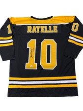 Jean Ratelle Signed Boston Bruins Custom Jersey JSA Authenticated