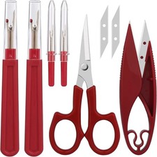 Sewing Seam Ripper Set 2 Large 2 Small  Thread Snips  5" Scissors Stitch