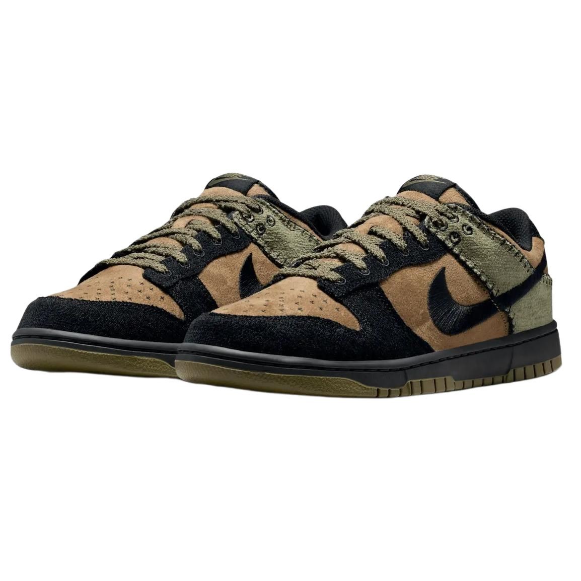Nike Dunk Breathable Low top Skateboard Shoes Unisex Brown Black Green thumbnail 3