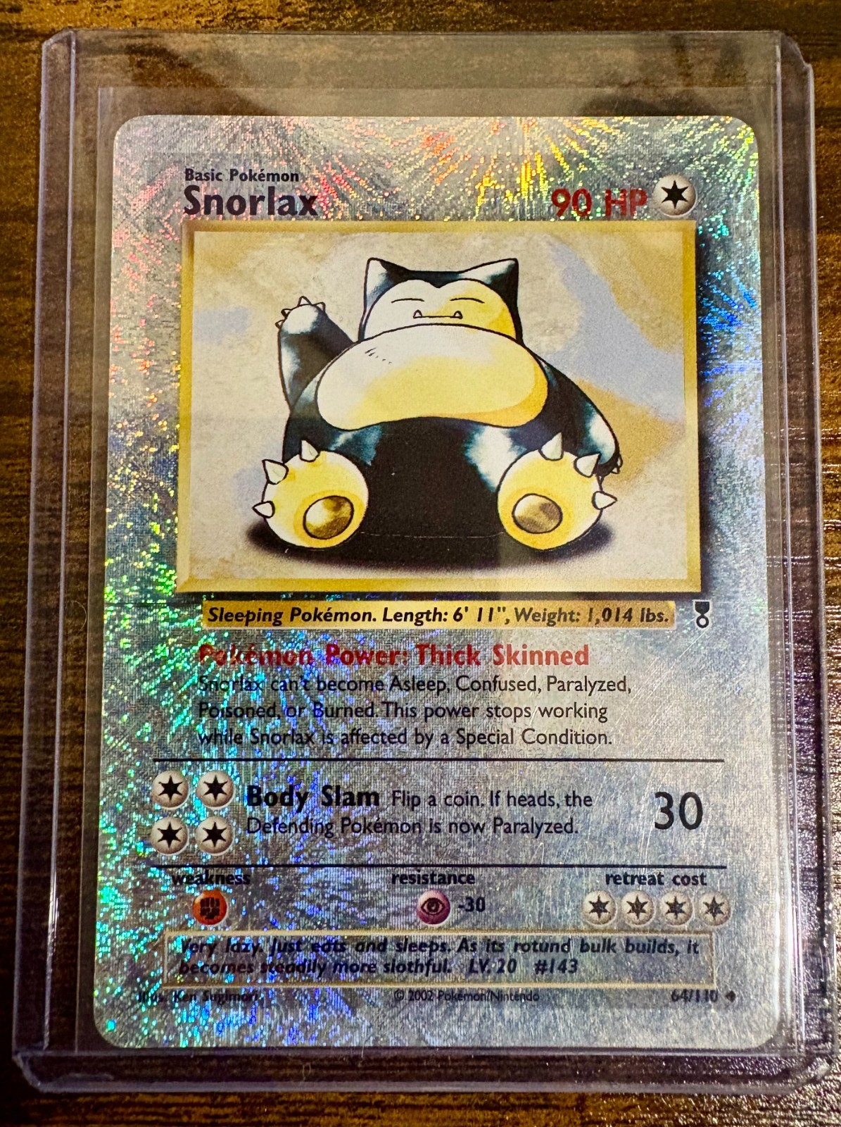 Snorlax 64/110 Legendary Collection Reverse Holo (NM) Pokemon TCG