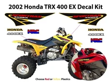 2002 Honda TRX 400ex Decal Graphic Sticker OEM kit Mark Set SPORTRAX 400 EX red