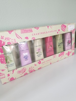 Crabtree & Evelyn Handtherapie Creme Geschenkset 6 x 25g Rose Lily Iris Summer Hill