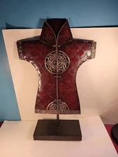 Metal Decorative Free Standing Japanese Samurai Robe 22" Tall