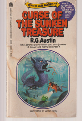 Curse Of The Sunken Treasure #7 Which Way Books R G Austin CYOA 1982 1st Archway