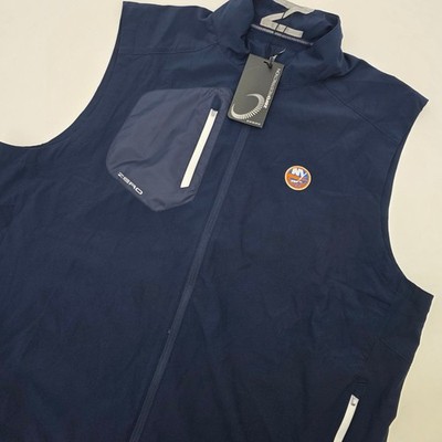 ZERO RESTRICTION Z700 WINDBREAKER VEST MENS 2XL XXL NEW YORK ISLANDERS BLUE GOLF