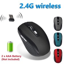 2.4GHz Wireless Optical Mouse Mice USB Receiver For PC Laptop Computer DPI USA