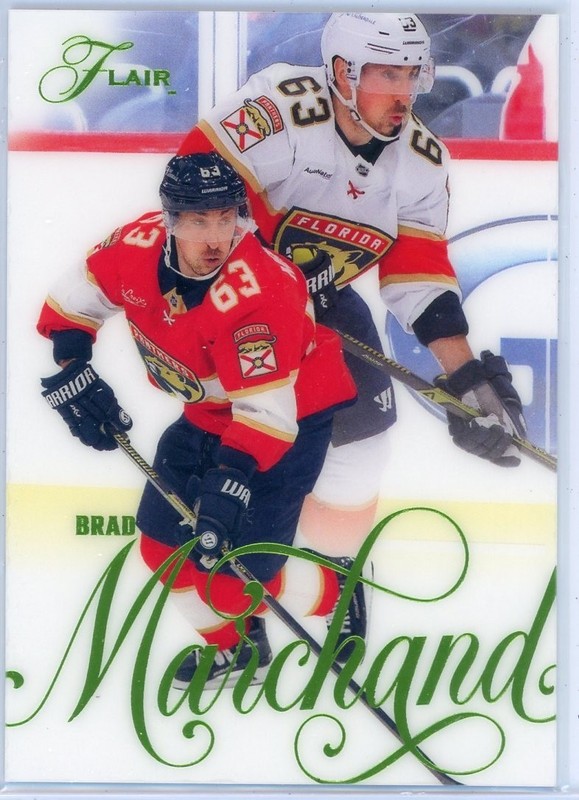 2025-26 FLAIR HOCKEY GREEN PARALLEL #068/349 Florida Panthers Brad Marchand