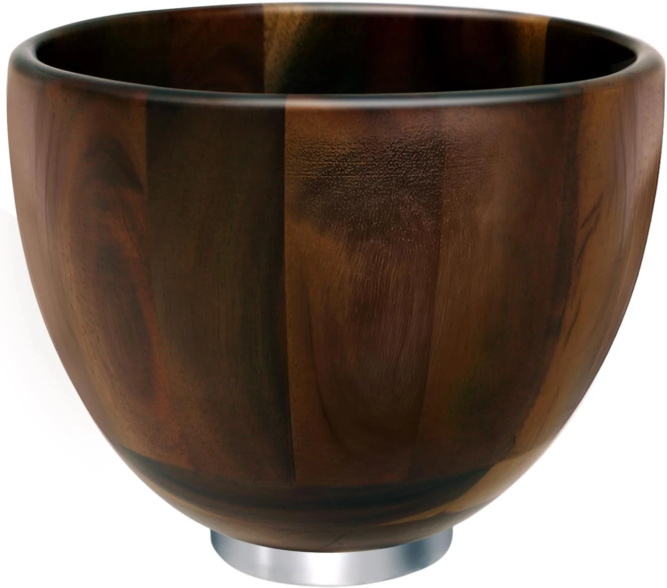 Premium Wood Mixing Bowl, Natural True Wooden Bowls Compatible with Kitchenaid 4