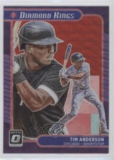 2021 Panini Donruss Optic Diamond Kings Red Wave Prizm Tim Anderson #7 0jg3