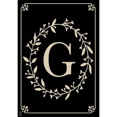 Briarwood Lane Classic Monogram Letter G Double-Sided House Flag 28x40