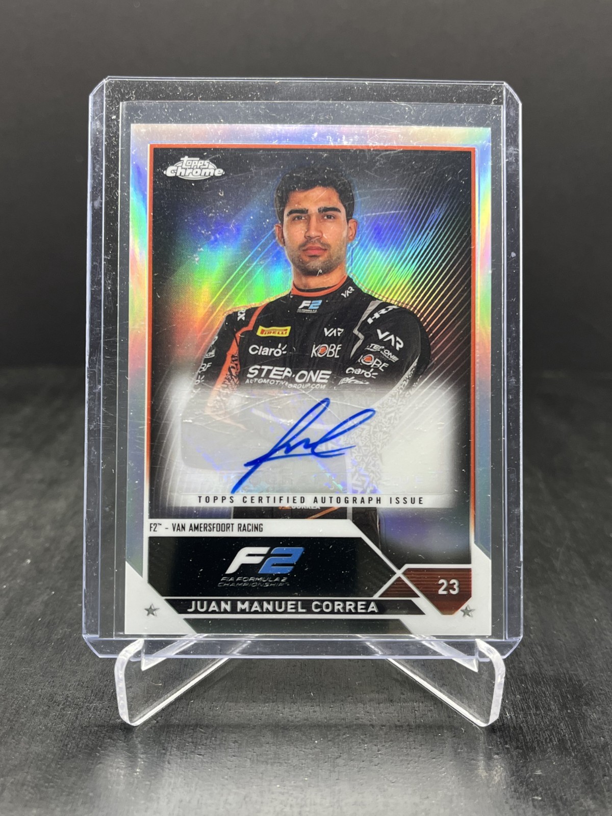 2023 Topps Chrome Formula 1 F1 Juan Manuel Correa Autograph Auto #CAC-JMC