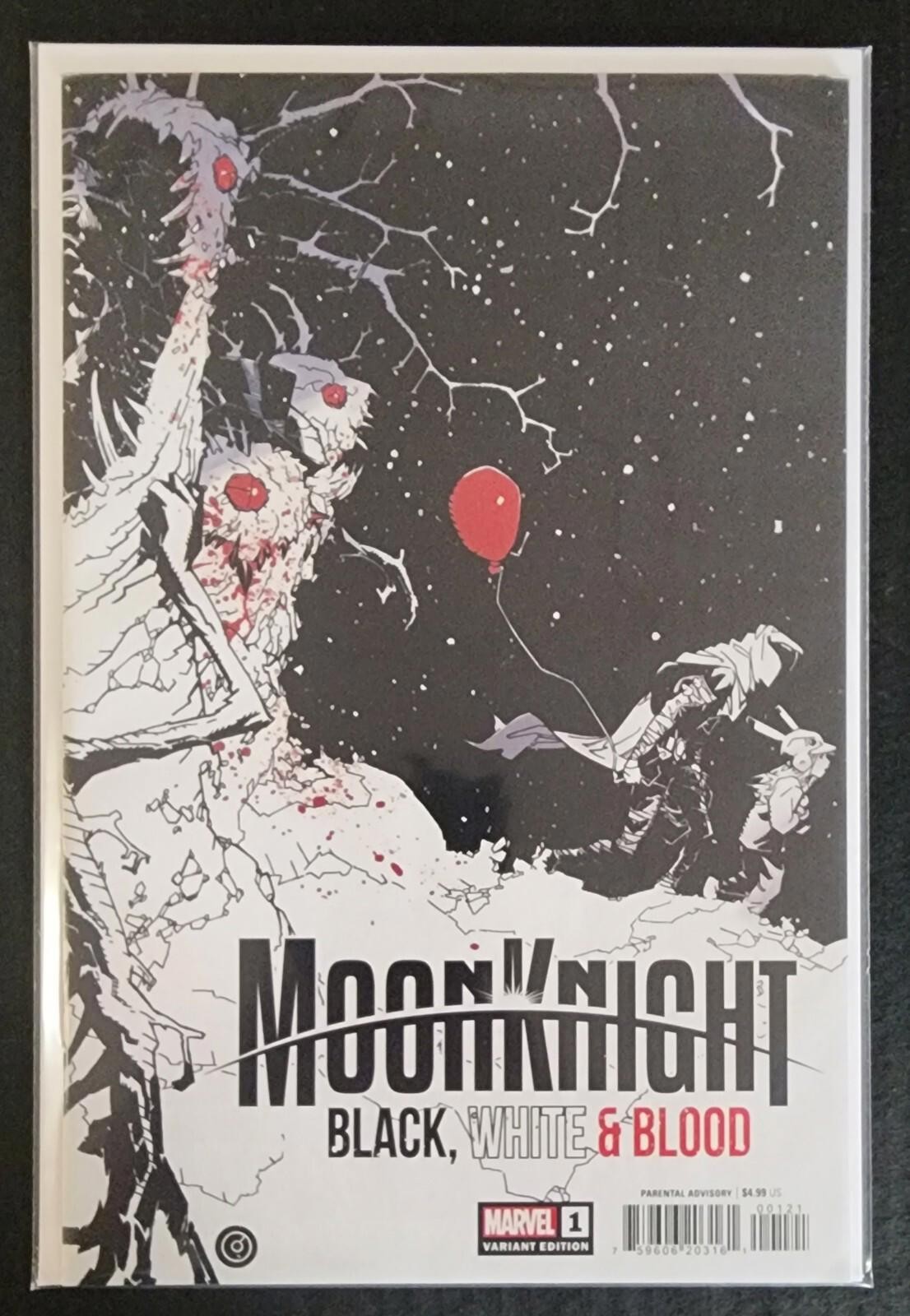 Moon Knight Black White & Blood #1 Bachalo Variant Marvel Comics 2022 NM+