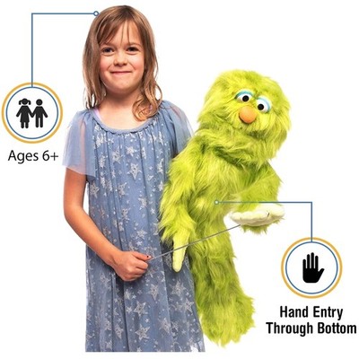 Fun and Lightweight 30'' Green Monster Ventriloquist Puppet