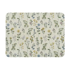 Kitchen Botanical Dish Drying Mat W/ Bottom Grip Highly Absorbent Floral