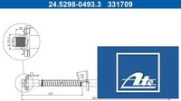 ATE 24.5298-0493.3 Bremsschlauch FüR Hyundai FüR Kia