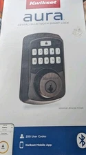 Kwikset Aura Keypad Bluetooth Smart Lock Venetian Bronze Finish