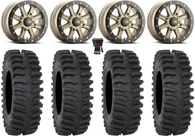 ITP Inertia Beadlock 15'' Wheels Br +40mm 30'' XT400 Tires Polaris Sportsman