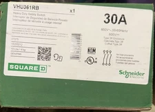 Schneider Electric VHU361RB 30A 600V Heavy Duty Safety Switch VisiPacT Square D
