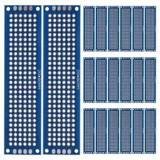3.1" x 0.8" Double Sided PCB Board, 20 Pcs, Blue