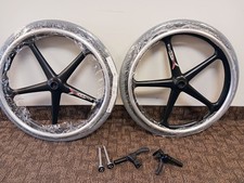 TiLite 24" X-Core wheelchair wheels quick release axles push-2-lock wheel locks