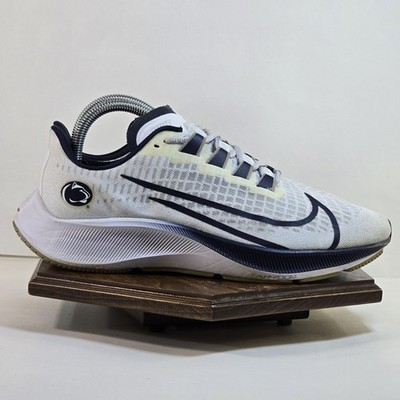 Penn State Nittany Lions Running Shoes Mens 7.5 White Blue NCAA Nike Zoom